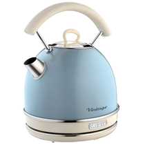 Ariete Vintage Dome Kettle, 1.7 Litre, Blue