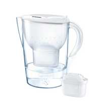 BRITA Marella Water Filter Jug XL, 1 Cartridge, White