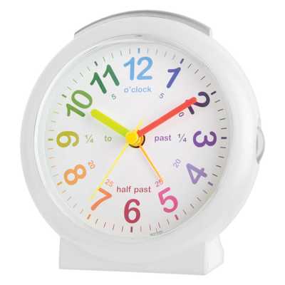 Acctim Time Teaching Clock, White