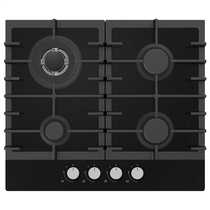Statesman 4 Zone Glass Cooker Hob, Black