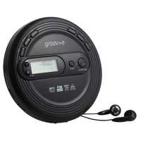 Groove Personal CD Player with MP3 Playback, Black