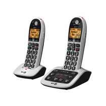 BT Big Button Cordless Telephone, Twin Pack, Advanced Call Blocker